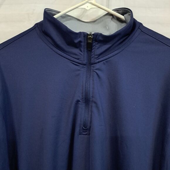 Cremieux Performance 38 Mens Zip Pullover Long Sleeve Shirt Jacket 2XL Dark Blue - Picture 6 of 16